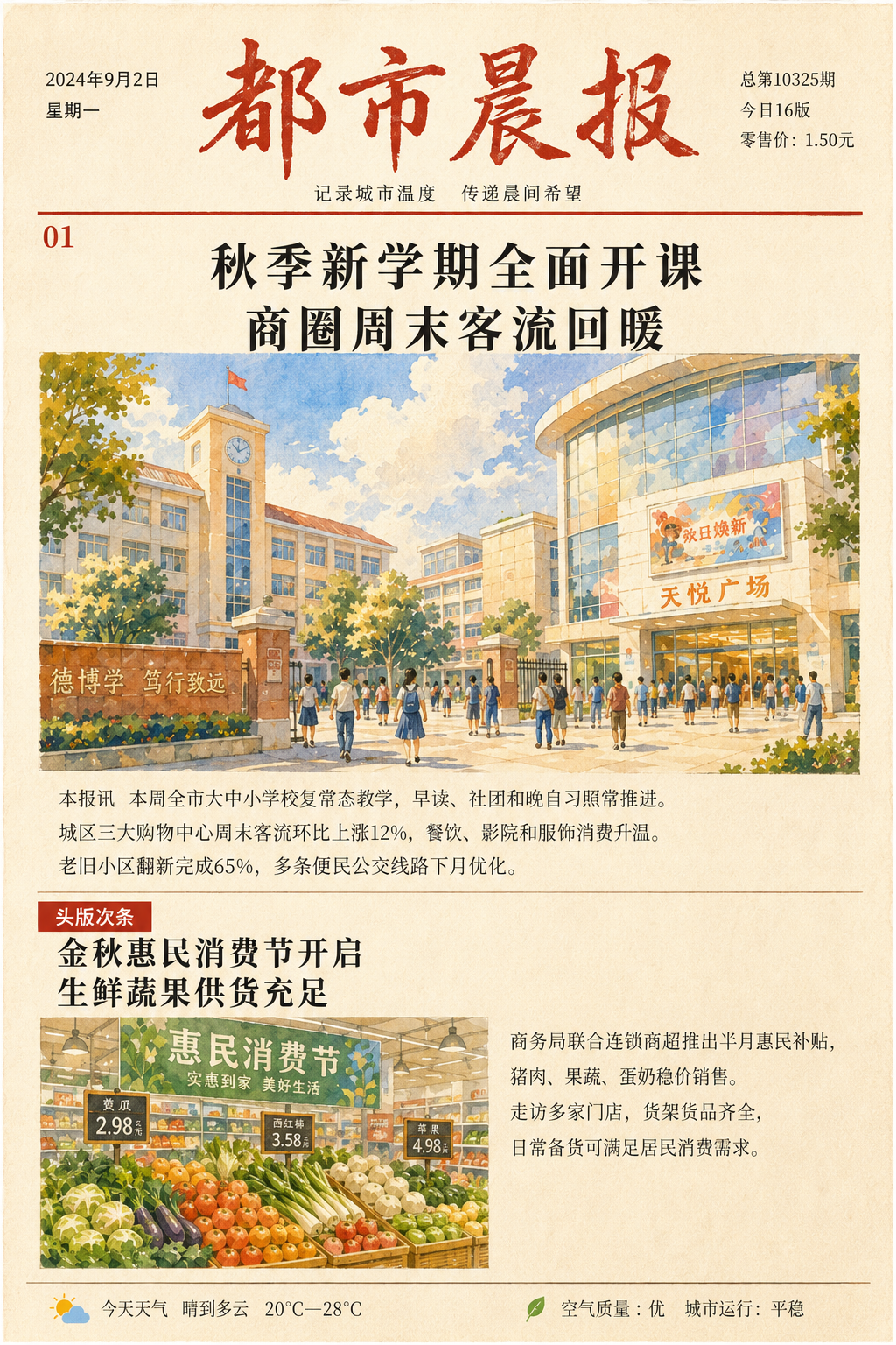 都市晨报第三版